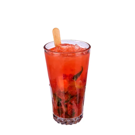 Strawberry and Basil Caipirinha